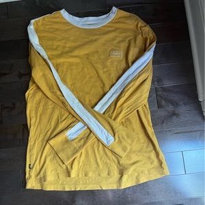 CLASSIC OBEY BOX LOGO LONG SLEEVE SHIRT YELLOW (US M)